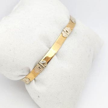 Bracelet - 18 carats Or jaune, Or blanc, Bijoux, Sacs & Beauté