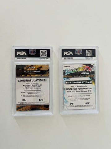 2024 Topps Chrome ISLAM MAKHACHEV KHAMZAT CHIMAEV #MOCIMA /