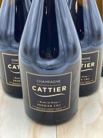 Cattier, Blanc de Noirs Brut - Champagne Premier Cru - 6, Verzamelen, Wijnen, Nieuw