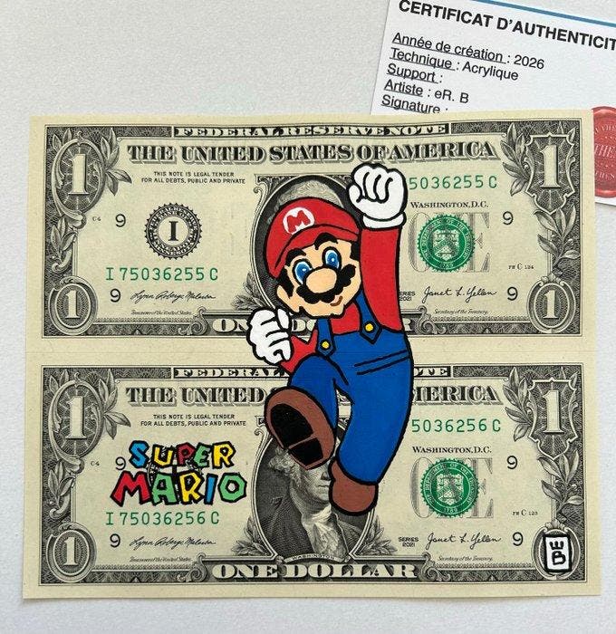 eR.B. -  Super Mario Bros, Antiek en Kunst, Kunst | Schilderijen | Modern