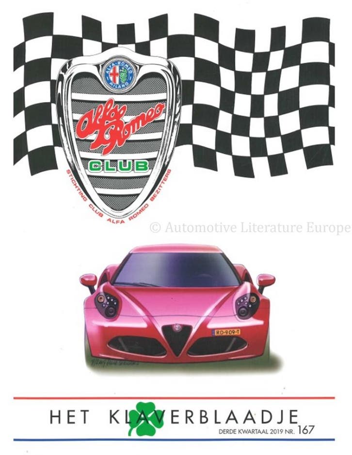 2019 ALFA ROMEO CLUB HET KLAVERBLAADJE 167 NEDERLANDS, Livres, Autos | Brochures & Magazines