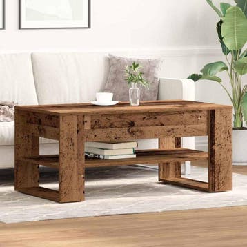 vidaXL Salontafel Oud Hout 102 x 55 x 45 cm Bewerkt hout, Verzenden