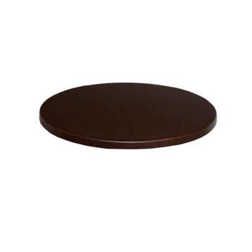 Tafelblad | Houtlook (Wengé) | In-/Outdoor | Ø600x30(h)mm, Verzenden