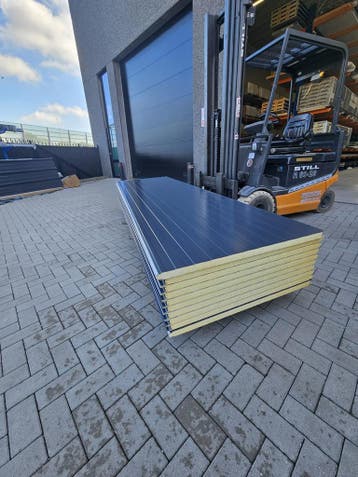 Sandwichpanelen PIR 40mm antraciet/wit – direct leverbaar, Doe-het-zelf en Bouw, Platen en Panelen, Verzenden, Nieuw