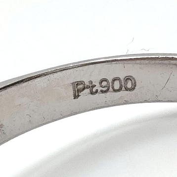 Ring Platina Saffier - Diamant, Nieuw