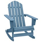 vidaXL Schommelstoel Adirondack massief vurenhout blauw, Verzenden, Nieuw