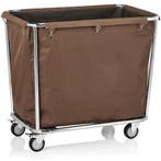 Linnenwagen | RVS/Polyester | Incl. Waszak | Wielen, Verzenden
