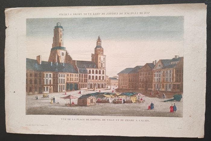Frankrijk - Calais; Basset - Vue de la Place de lHôtel de, Livres, Atlas & Cartes géographiques
