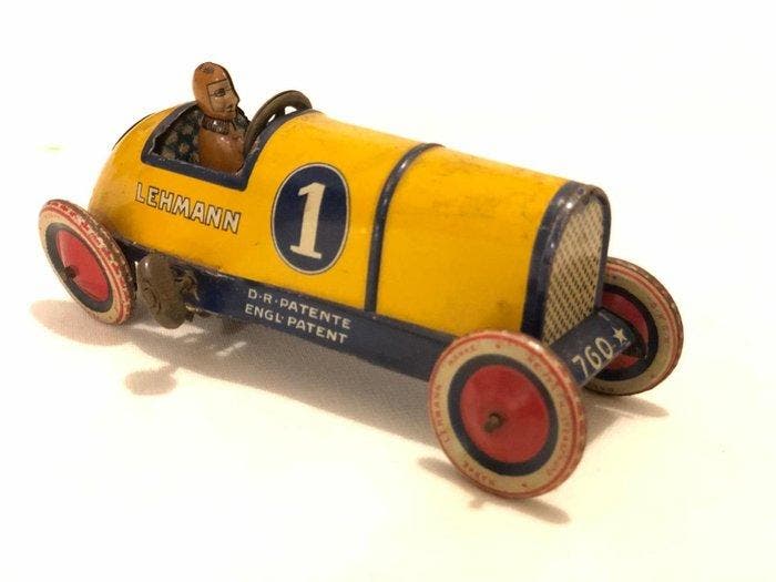 Lehmann - Blikken speelgoedauto - Auto da Corsa Lehmann, Antiek en Kunst, Antiek | Speelgoed