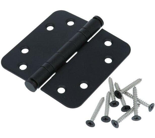 Kogellagerscharnier 8989 mm ronde hoek mat zwart, Bricolage & Construction, Serrurerie de bâtiment & Dispositif de fermeture, Enlèvement ou Envoi