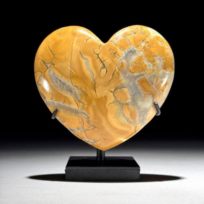 Geen reserveprijs - Prachtig paar gele Maligano Jasper, Antiek en Kunst, Kunst | Designobjecten