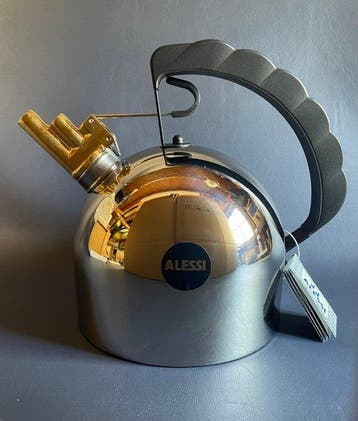 Alessi - Richard Sapper - Bouilloire - 9091 - Acier, Cuivre,