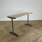 Eromes schooltafel (hxbxd) 77x130x50 cm,  beuken - grijs, Gebruikt