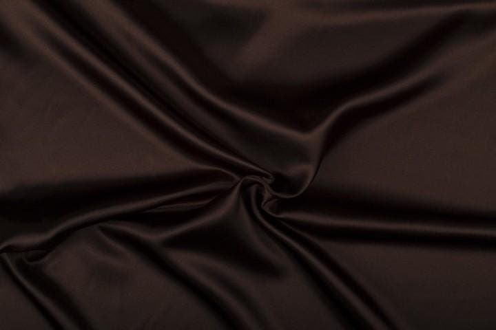 Glanzende stof bruin - Polyester stof 15m op rol, Hobby en Vrije tijd, Stoffen en Lappen, Verzenden