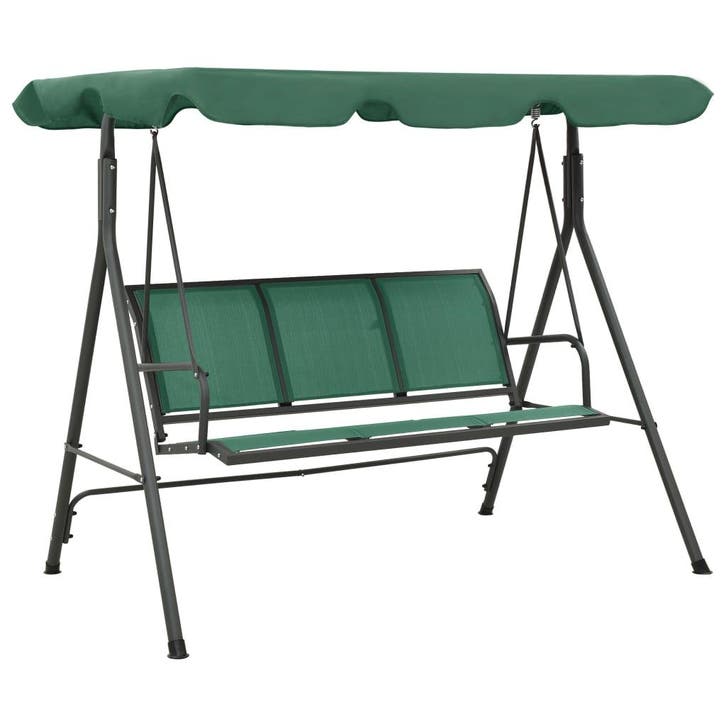 vidaXL Schommelbank 170 cm textileen en staal groen, Tuin en Terras, Overige Tuin en Terras, Nieuw, Verzenden