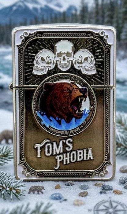 Zippo - Toms Phobia vol. 3 original Zippo solid copper, Verzamelen, Rookartikelen, Aanstekers en Luciferdoosjes