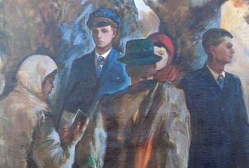 Tebryakov B. (XX) - La lettera - cm 110x150