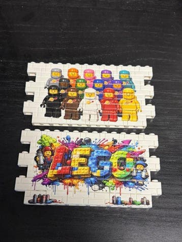 Lego Stenen - Lego classic wall art design