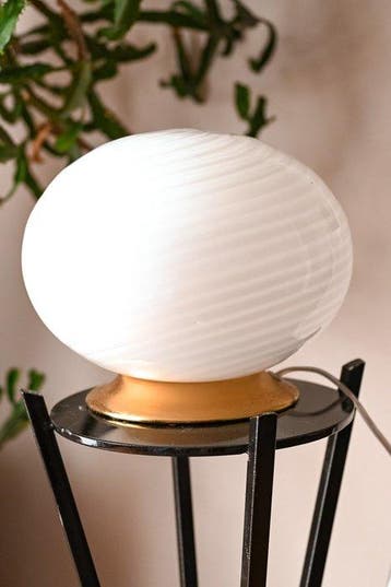 Lampe de table de chevet (2) - Verre, Laiton
