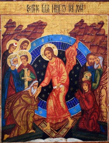 Icoon - Russisch-orthodoxe icoon Opstanding van Jezus -