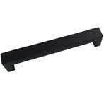 Greep Bench Recht Essen gelakt mat zwart 160 mm, Nieuw