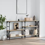 vidaXL Wandtafel 150x29x76,5 cm bewerkt hout sonoma, Huis en Inrichting, Tafels | Bijzettafels, Verzenden, Nieuw