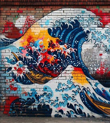 Dine Chanima - (XXL) Giant Pop Revival Hokusai