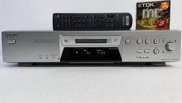 Sony - MDS-JE 480 + 5-pack TDK minidiscs - Minidisc deck, Audio, Tv en Foto, Nieuw