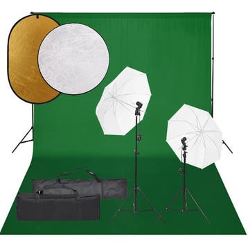 vidaXL Fotostudioset met verlichtingsset, achtergrond en, Verzenden, Nieuw