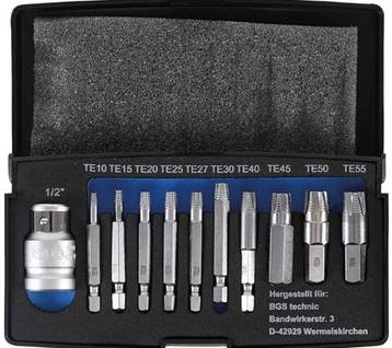 Bgs Technic 11-delige Screw Extractor Set voor beschadigde T, Auto diversen, Autogereedschap, Verzenden, Nieuw