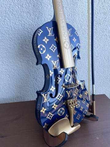 J.Reinhardt - Custom Louis Vuitton Violin - Royal Blue &