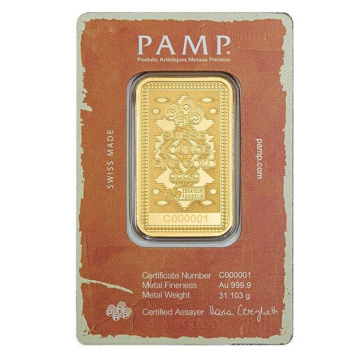 1 Troy Ounce - Goud - 1 oz Gold Bar Reflections of America, Timbres & Monnaies, Métaux nobles & Lingots