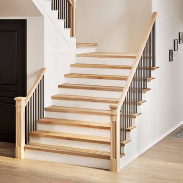vidaXL Traptreden 4 st 120x25x2 cm onbehandeld massief, Verzenden, Nieuw
