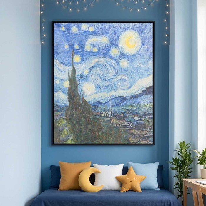 Paneel - AA202 - Decoratief paneel Notte Stellata –, Antiek en Kunst, Antiek | Tapijten, Tafelkleden en Textiel