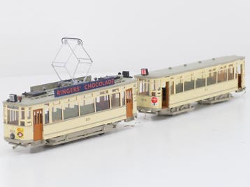 Fairfield tram set type 800 en 900 met Ringers chocolade..., Hobby & Loisirs créatifs, Trains miniatures | HO, Ophalen of Verzenden