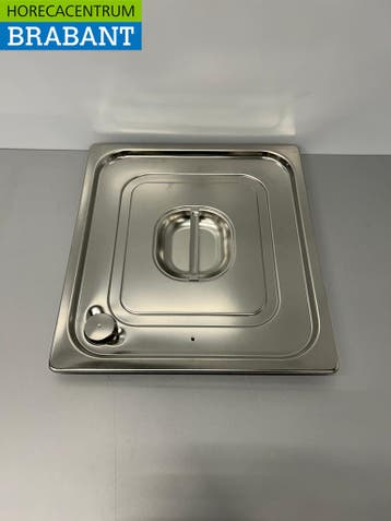 Gastronorm GN en acier inoxydable Couvercle 2/3 GN Avec bord, Verzenden, Nieuw in verpakking
