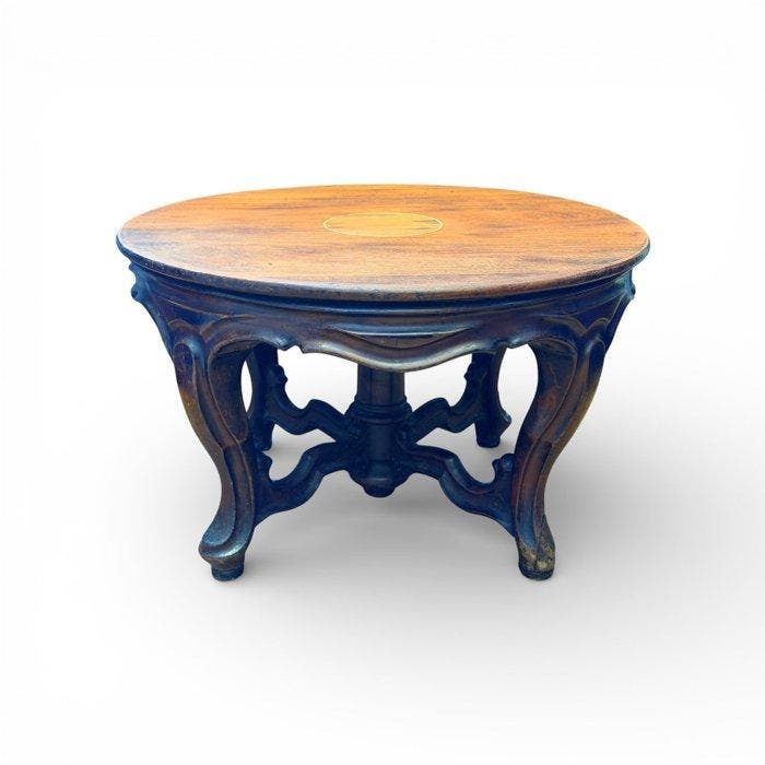 Table dappoint - Ornementation moderniste - Noyer -, Maison & Meubles, Maison & Meubles | Autre