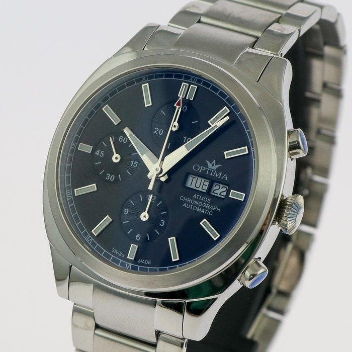 Optima - ATMOS Valjoux automatic - OSAC449-SS-3 - Heren -, Handtassen en Accessoires, Horloges | Heren