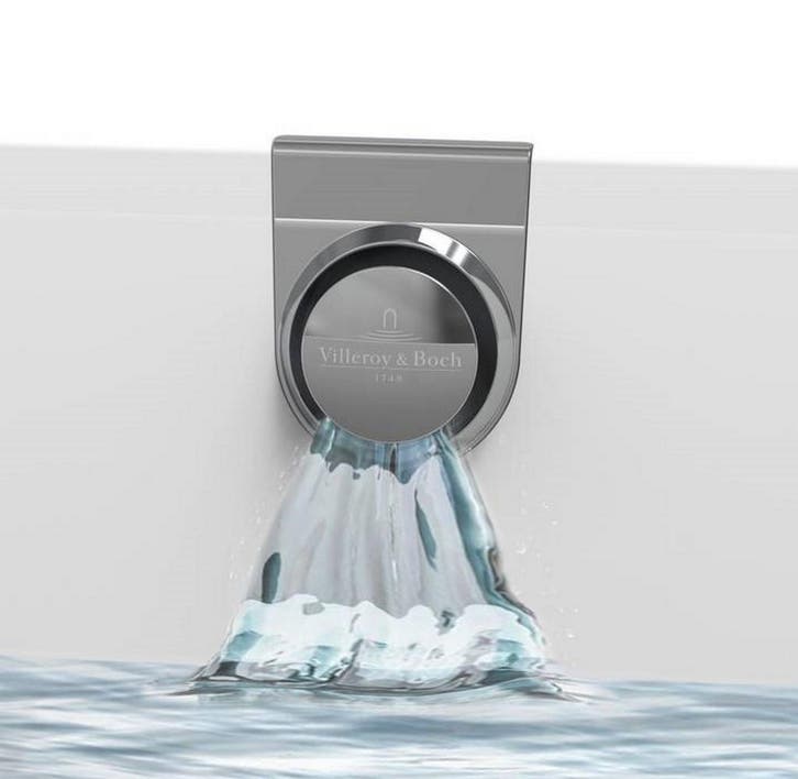 Watertoevoer Villeroy & Boch In Overloop Voor Oberon Ligbad, Doe-het-zelf en Bouw, Sanitair, Bad, Nieuw, Chroom, Ophalen of Verzenden