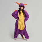 Onesie Paarse Draak Spyro Pak M-L Drakenpak Dino Kostuum Paa, Ophalen of Verzenden, Nieuw