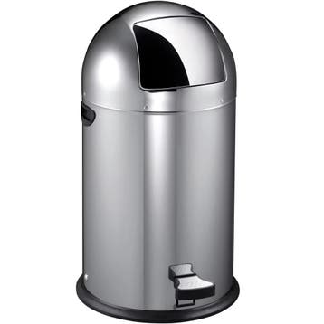 Pedaalemmer | RVS | 33L | Klapdeksel | Ø350x700(h)mm EKO, Verzenden