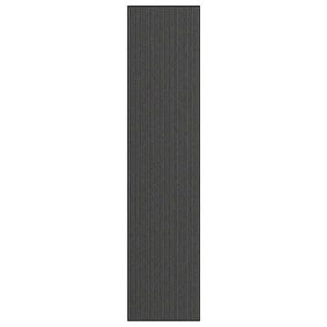 vidaXL Deurmat 115x500 cm streep zwart en grijs, Verzenden