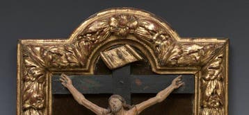 sculptuur, Cristo crucificado con la Virgen y San Juan en el