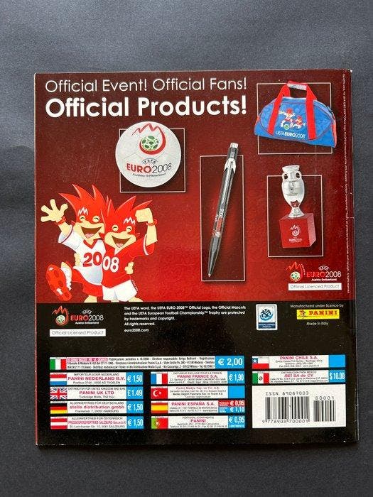Panini Euro 2008 Compleet album - Near Mint (NM), Collections, Autocollants
