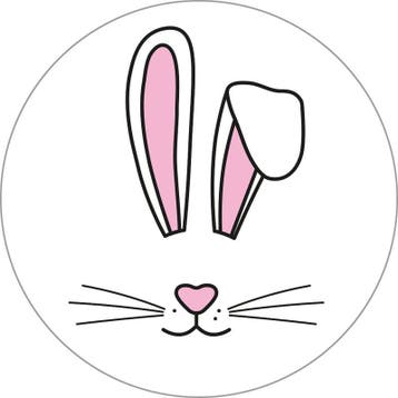 30x Sticker Oren pasen - paashaas - sluitsticker - konijn, Verzenden, Nieuw, Meerdere stickers