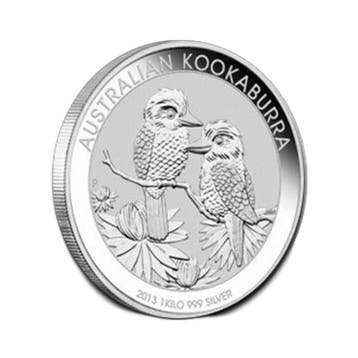 1 kilo zilveren Kookaburra munt 2013
