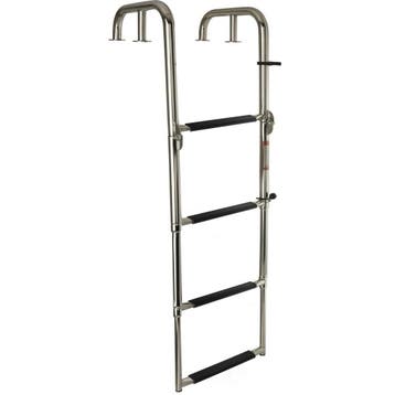 Opvouwbare en Telescopische Zwemtrap Rvs 4 Treden 124x38cm, Ophalen of Verzenden, Nieuw