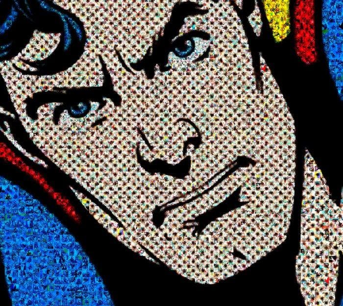 David Law - Crypto Superman IV - Format XL 60x60, Antiquités & Art, Art | Objets design
