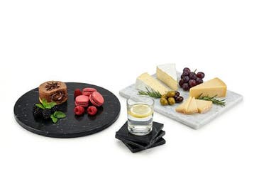 Veiling - Elegante handgemaakte Marmeren Serveerset, Huis en Inrichting, Nieuw
