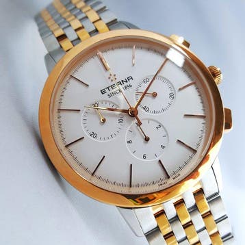 Eterna - Eternity - 18K Gold - Swiss Chronograph 1/10th -, Nieuw